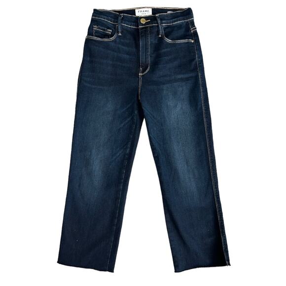 Frame denim Le Sylvie slender straight crop jeans in cabana women’s size 25 - Picture 1 of 6